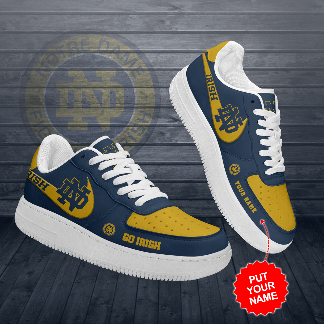 Personalized-Notre-Dame-Fighting-Irish-Air-Force-Sneaker-Custom-For-Fan-1