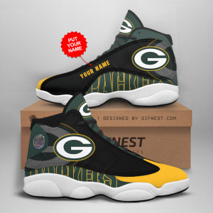 Personalized Shoes Green Bay Packers Jordan 13 Customized Name