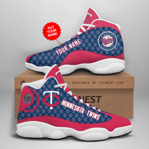 Personalized Shoes Minnesota Twins Jordan 13 Custom Name