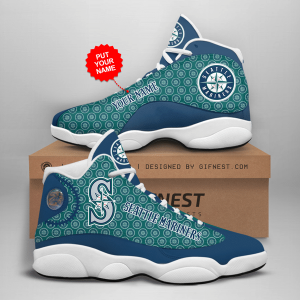 Personalized Shoes Seattle Mariners Jordan 13 Custom Name