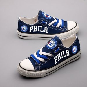 Philadelphia 76ers NBA Basketball 1 Gift For Fans Low Top Custom Canvas Shoes