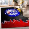 Philadelphia 76ers Skyline NBA 2 Area Rug Living Room And Bed Room Rug