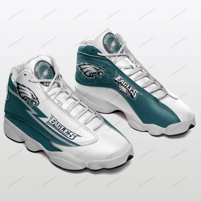 Philadelphia Eagles Football Team Air Jordan 13 Custom Sneakers