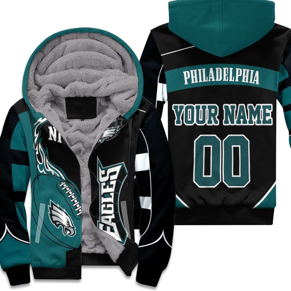 Philadelphia-Eagles-Nfl-Lover-Personalized-Unisex-Fleece-Hoodie Philadelphia Eagles Nfl Lover Personalized Unisex Fleece Hoodie