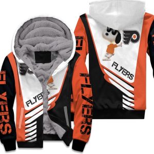 Philadelphia Flyers Snoopy For Fans 3D Unisex Fleece Hoodie