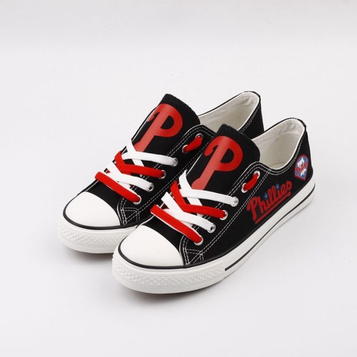 Philadelphia Phillies MLB Baseball 1 Gift For Fans Low Top Custom Canvas Shoes