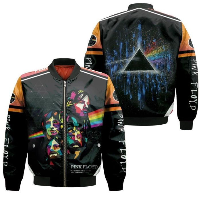 Pink Floyd Rainbow Popart Bomber Jacket