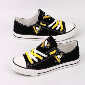 Pittsburgh Penguins NHL Hockey 2 Gift For Fans Low Top Custom Canvas Shoes