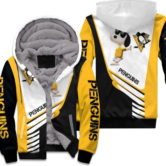 Pittsburgh Penguins Snoopy For Fans 3D Unisex Fleece Hoodie