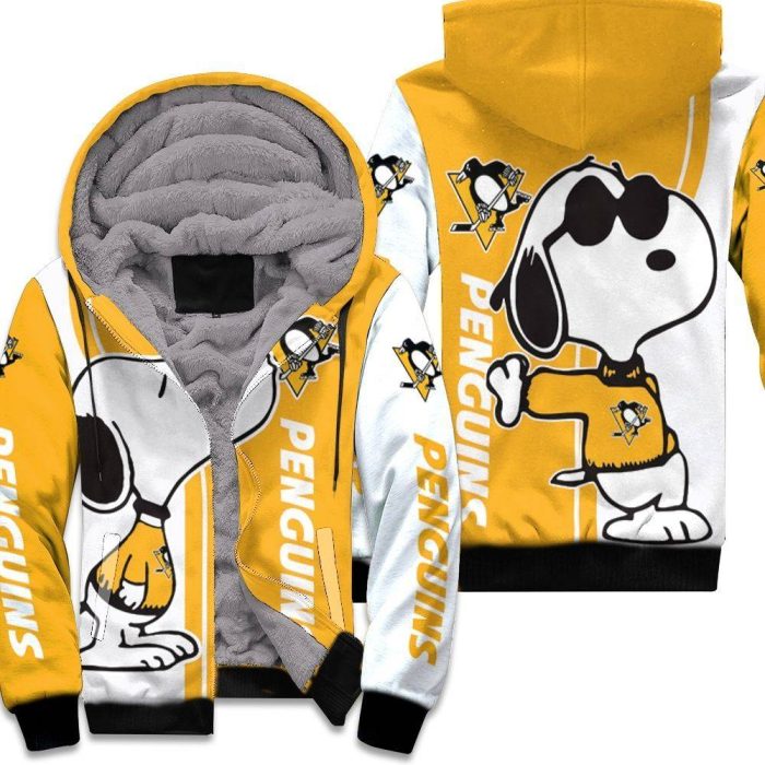 Pittsburgh Penguins Snoopy Lover 3D Printed Unisex Fleece Hoodie