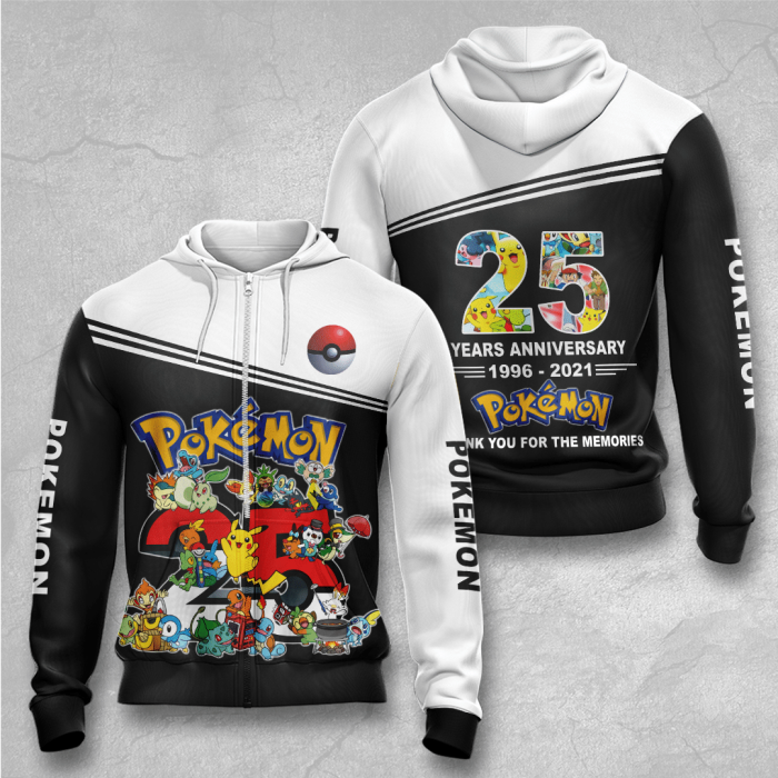 Pokemon Zip-Up Hoodie For Fans