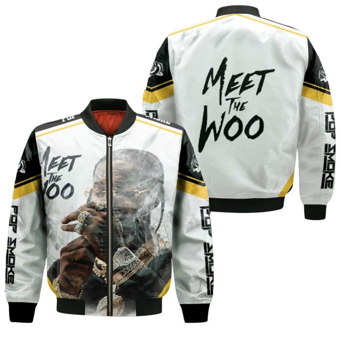 Pop Smoke Meet The Woo Album Smoking Bomber Jacket