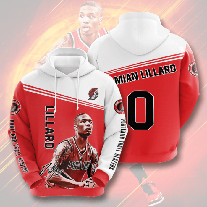 Portland Trail Blazers 3D Hoodie