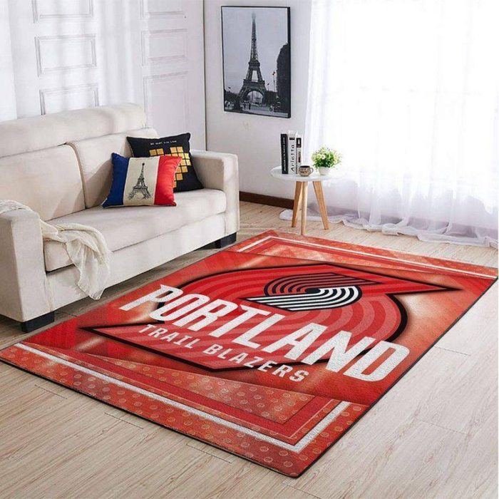 Portland Trail Blazers NBA 5 Area Rug Living Room And Bed Room Rug