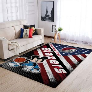 Portland Trail Blazers NBA 9 Area Rug Living Room And Bed Room Rug