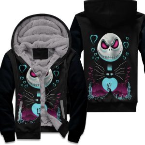 Printed Nightmare Before Christmas Jack Skellingtons 3D Hoodie Unisex Fleece Hoodie