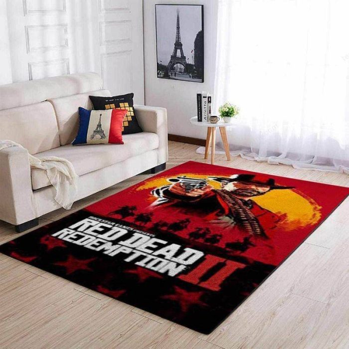 Red Dead Redemption 1 Area Rug Living Room Rug Home Decor Floor Decor