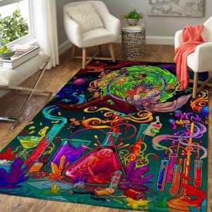 Rick And Morty 4 Area Rug Living Room Rug Home Decor Floor Decor R1476