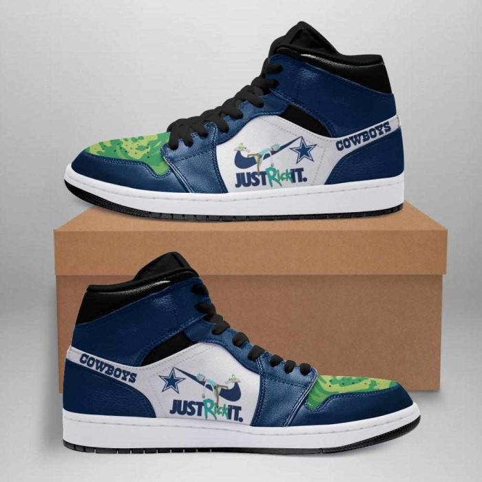 Rick And Morty Dallas Cowboys Air Jordan 1 Sport Custom Sneakers