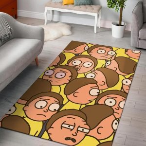Rick And Morty Living Room Cartoon Floor Carpet Rectangle Rug R3475