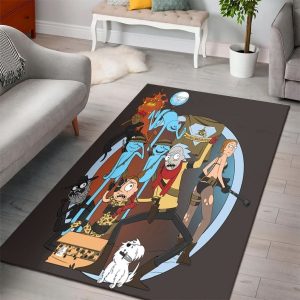 Rick And Morty Living Room Cartoon Floor Carpet Rectangle Rug R4273
