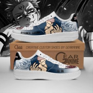 Ryoumen Sukuna Jujutsu Kaisen Air Force 1 Sneakers Custom Anime Shoes