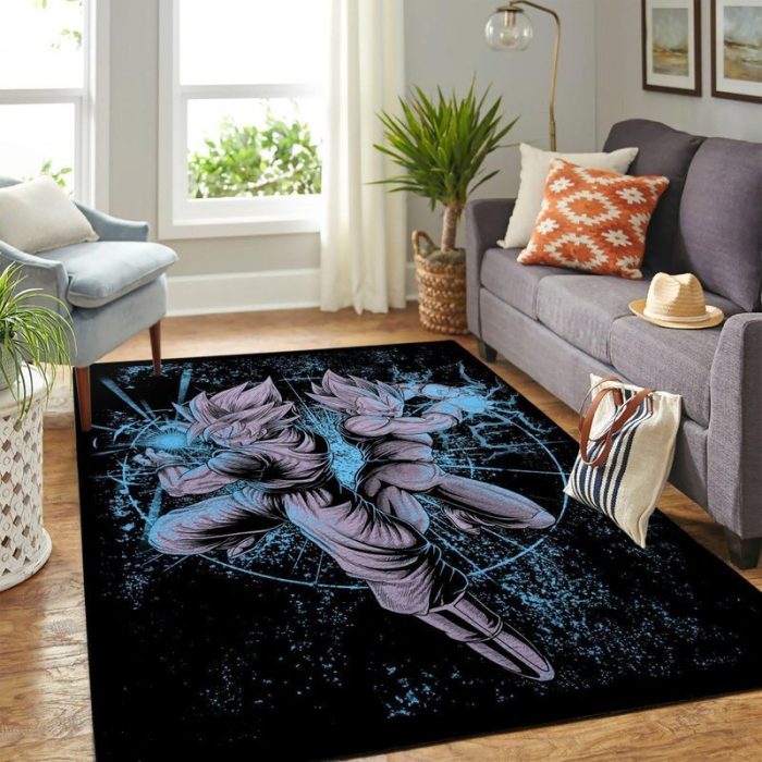 Saiyan Goku Dragon Ball Carpet Rug Floor Area Rug Living Room Rug Home Decor Floor Decor