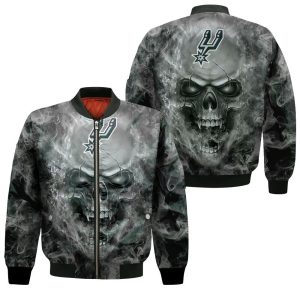 San Antonio Spurs NBA Fans Skull Bomber Jacket