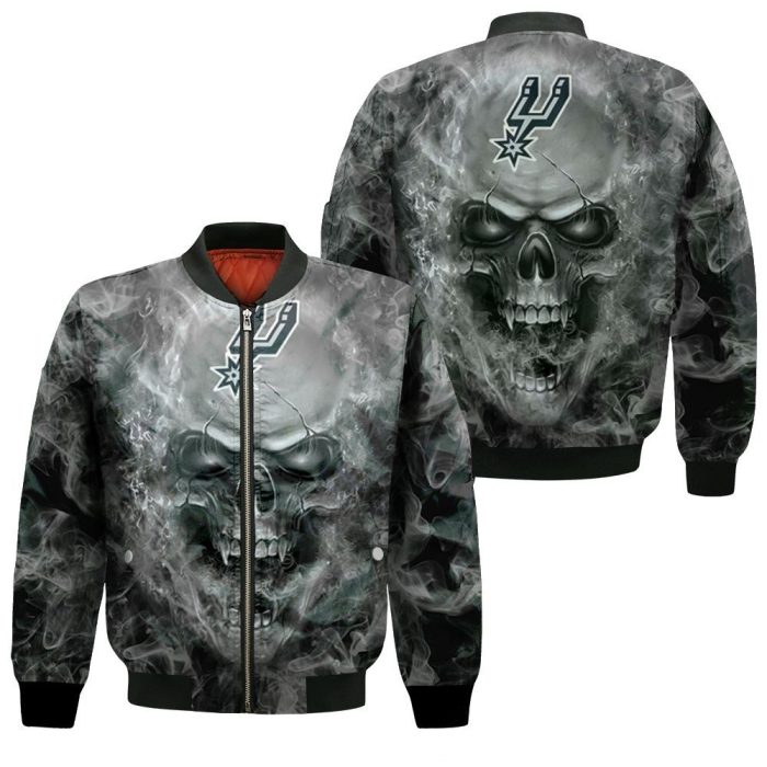 San Antonio Spurs NBA Fans Skull Bomber Jacket BBJ0663 – We sell ...