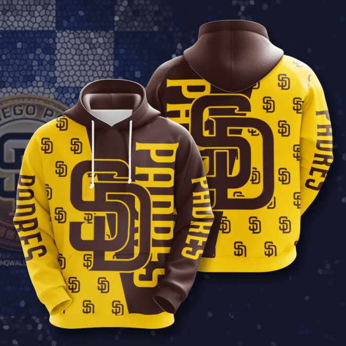 San Diego Padres 3D Hoodie