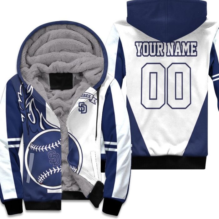 San Diego Padres 3D Personalized Unisex Fleece Hoodie