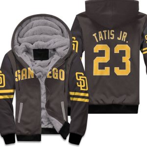 San Diego Padres Fernando Tatis Jr 23 Mlb 2020 Brown Inspired Unisex Fleece Hoodie