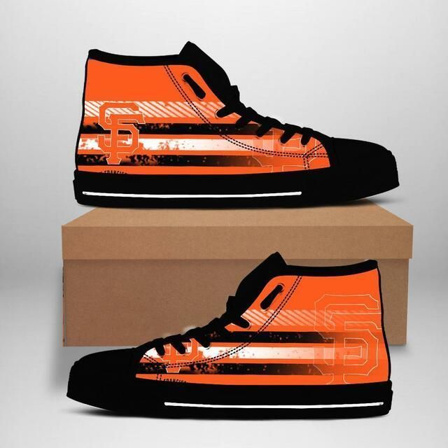 San-Francisco-Giants-MLB-5-Custom-Canvas-High-Top-Shoes San Francisco Giants MLB 5 Custom Canvas High Top Shoes