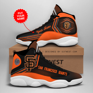 San Francisco Giants Men's Jordan 13 Custom Name Personalized Shoes JD130393