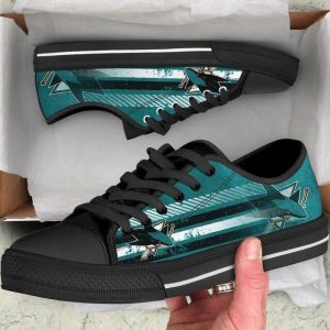San Jose Sharks NHL Hockey 4 Low Top Sneakers Low Top Shoes LT0521
