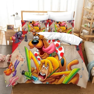 Scooby Doo #16 Duvet Cover Pillowcase Bedding Set Home Bedroom Decor BS0059