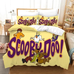 Scooby Doo #2 Duvet Cover Pillowcase Bedding Set Home Bedroom Decor BS0811