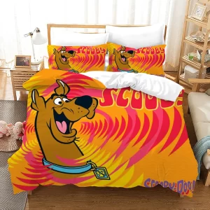 Scooby Doo #3 Duvet Cover Pillowcase Bedding Set Home Bedroom Decor BS0524