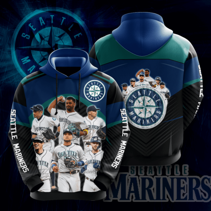 Seattle Mariners 3D Hoodie