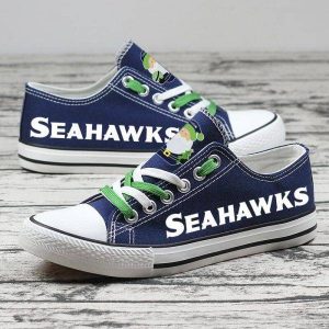 Seattle Seahawks NFL Football Christmas 1 Gift For Fans Low Top Custom Canvas Shoes