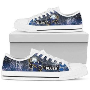 St Louis Blues NHL Hockey 6 Low Top Sneakers Low Top Shoes