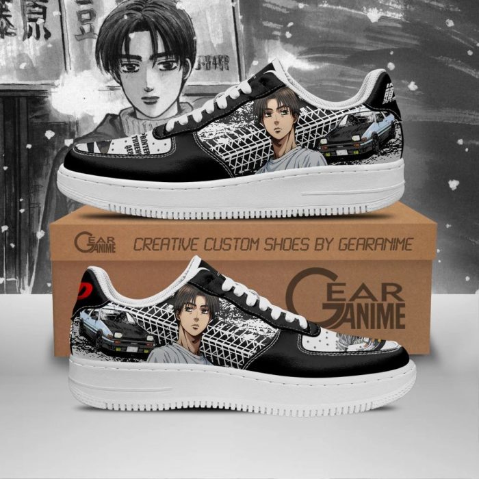 Takumi Fujiwara Shoes Initial D Anime Air Force Sneakers Pt11