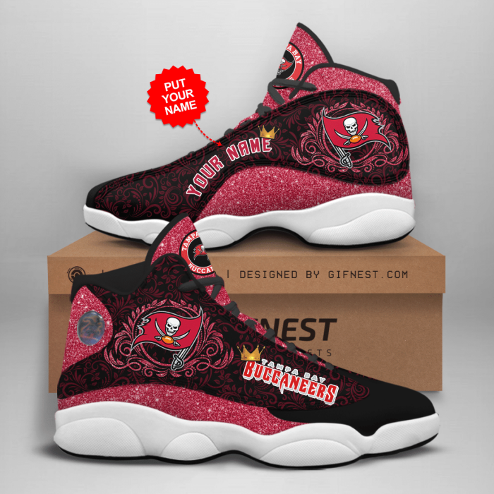 Tampa Bay Buccaneers Jordan 13 Personalized Shoes Tampa Bay Buccaneers Customized Name Sneaker