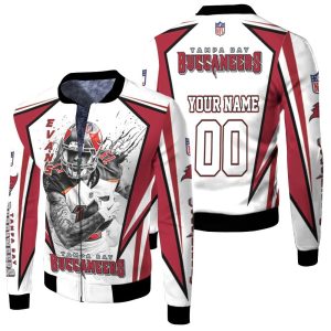 Tampa Bay Buccaneers Mike Evans 13 3D Personalized Fleece Bomber Jacket