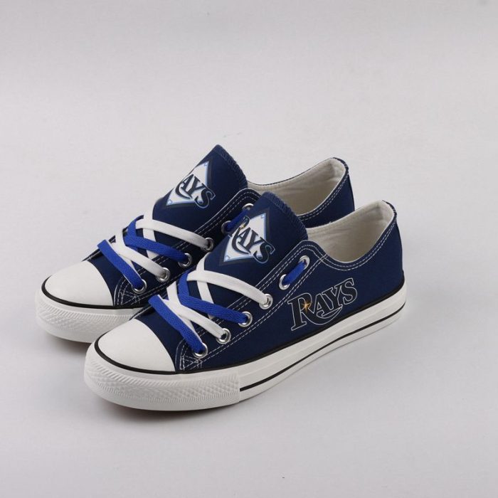 Tampa Bay Rays MLB Baseball 2 Gift For Fans Low Top Custom Canvas Shoes