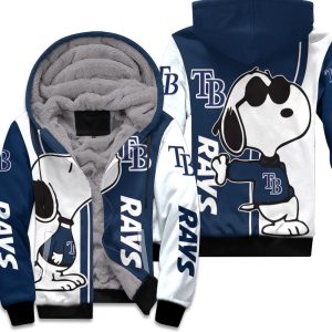 Tampa Bay Rays Snoopy Lover 3D Printed Unisex Fleece Hoodie