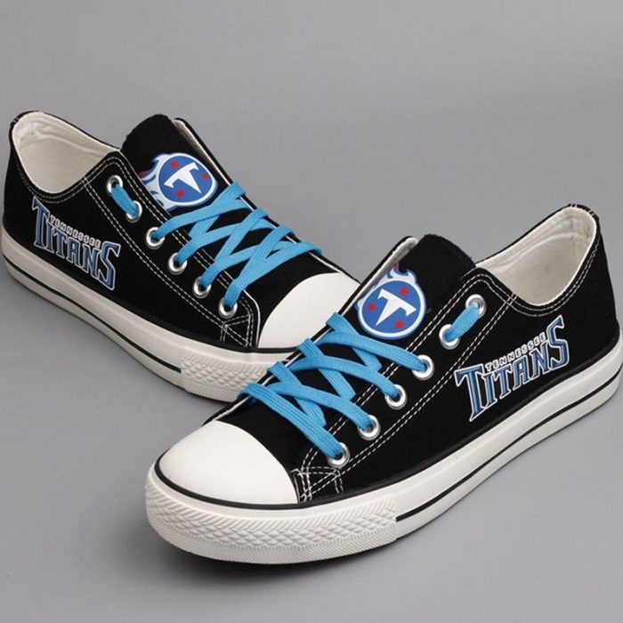 Tennessee Titans NFL Football 2 Gift For Fans Low Top Custom Canvas Shoes