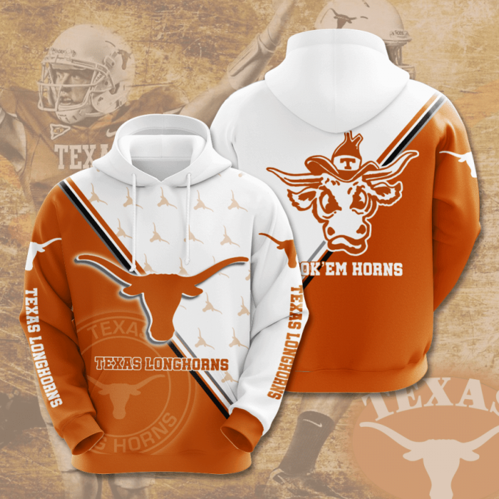 Texas Longhorns 3D Hoodie