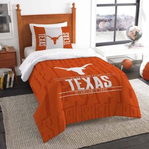 Texas Longhorns Bedding Set - 1 Duvet Cover & 2 Pillow Cases BS2030