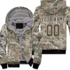 Texas Longhorns Camouflage Pattern 3D Personalized Unisex Fleece Hoodie